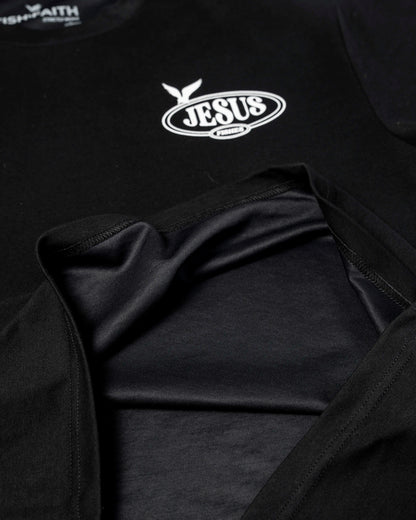 Jesus Fishes shirt material